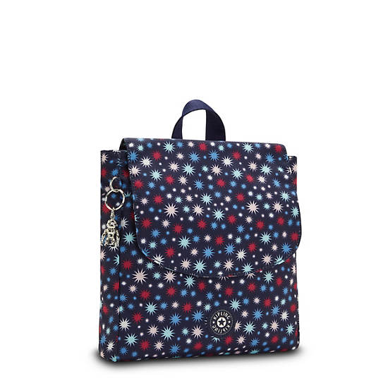 Kipling Dannie Printed Small Ryggsäck Blå | SE 1668ZU